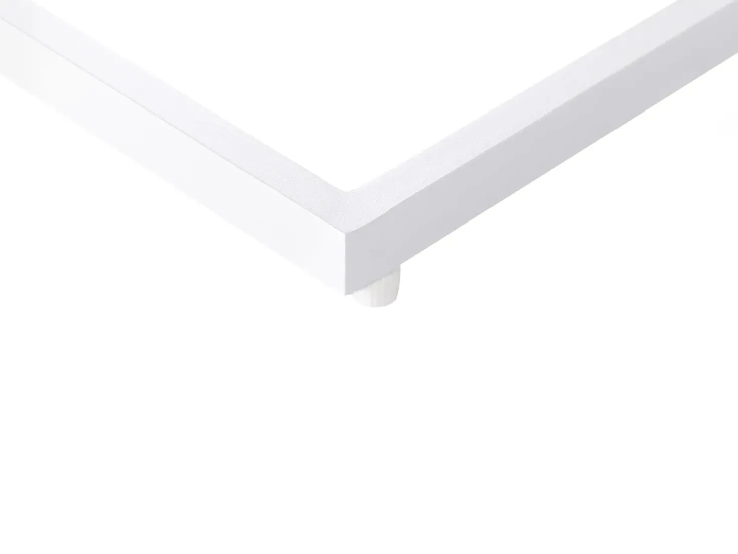 Tavolino da giardino MESSINA 60 cm 35 cm Bianco