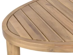Tavolino da giardino NUMANA 140 cm 70 cm Legno d'acacia Marrone chiaro