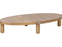 Tavolino da giardino NUMANA 140 cm 70 cm Legno d'acacia Marrone chiaro