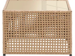 Tavolino da giardino OMEGANA 66 cm 66 cm Rattan sintetico (PE) Beige