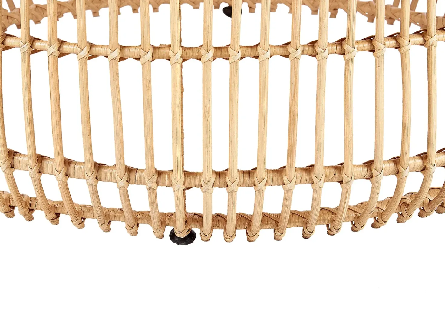 Tavolino da giardino RANDAZZO 85 cm 85 cm Rattan Marrone chiaro