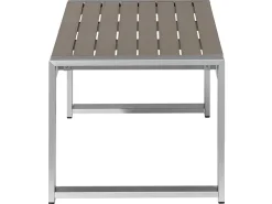 Tavolino da giardino SALERNO 90 cm 50 cm Metallo Grigio scuro