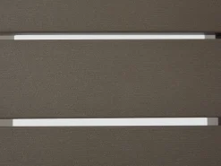 Tavolino da giardino SALERNO 90 cm 50 cm Metallo Grigio scuro