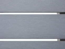 Tavolino da giardino SALERNO 90 cm 50 cm Metallo Grigio chiaro