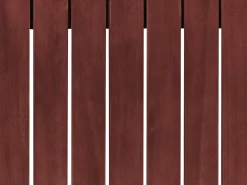 Tavolino da giardino TIMOR 90 cm 75 cm Legno d'acacia Rosso scuro