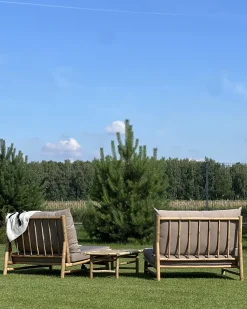 Tavolino da giardino TODI 45 cm 80 cm Bambù Marrone