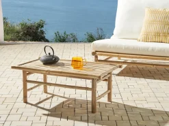 Tavolino da giardino TODI 45 cm 80 cm Bambù Marrone