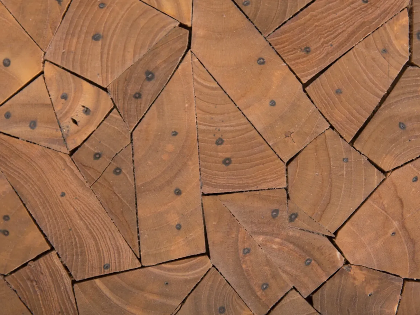 Tavolino DAWSON Legno di teak Marrone