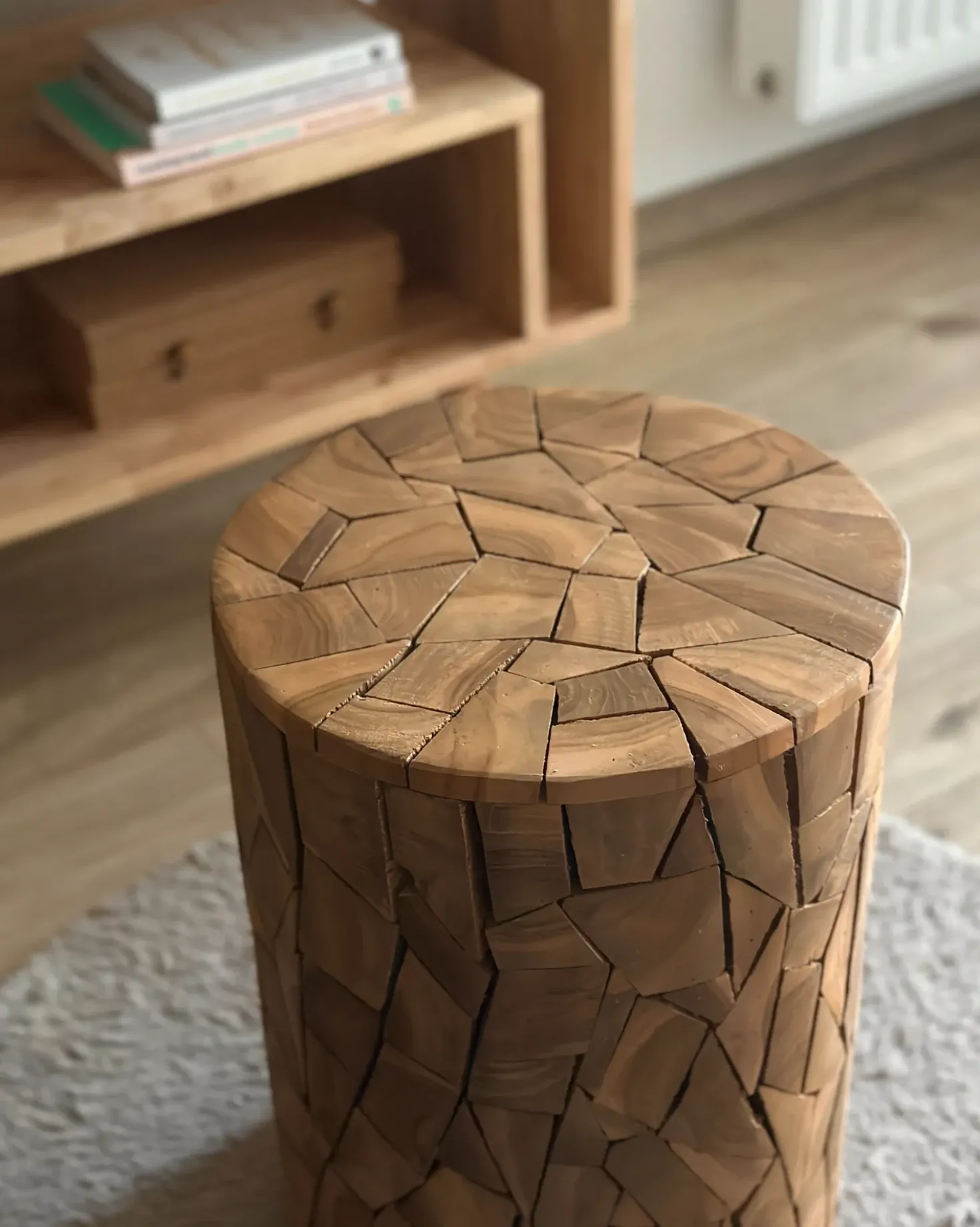 Tavolino DAWSON Legno di teak Marrone