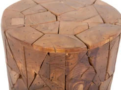 Tavolino DAWSON Legno di teak Marrone