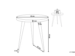 Tavolino DETAH Legno di teak Marrone scuro
