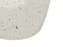 Tavolino EDOLO 37 cm 37 cm Effetto terrazzo Terrazzo Bianco