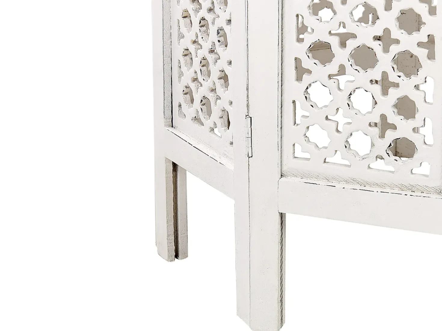 Tavolino ELARA Legno di mango Bianco