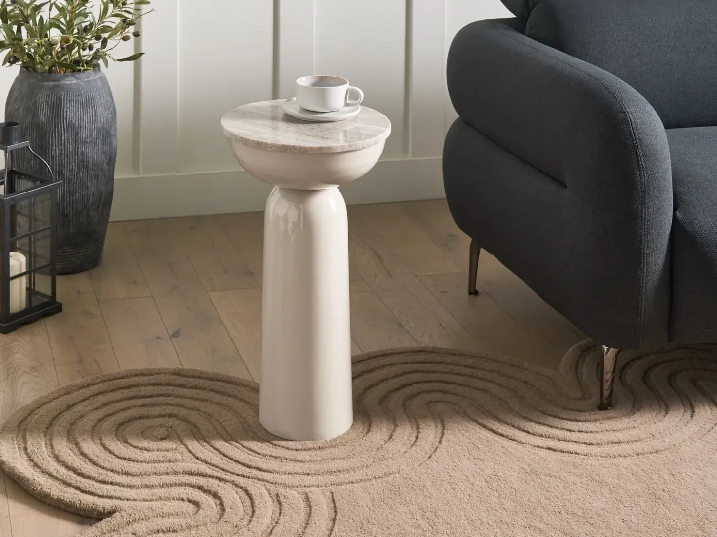 Tavolino FALCON Metallo Beige