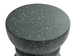 Tavolino FALIRO 37 cm 37 cm Effetto terrazzo Terrazzo Nero