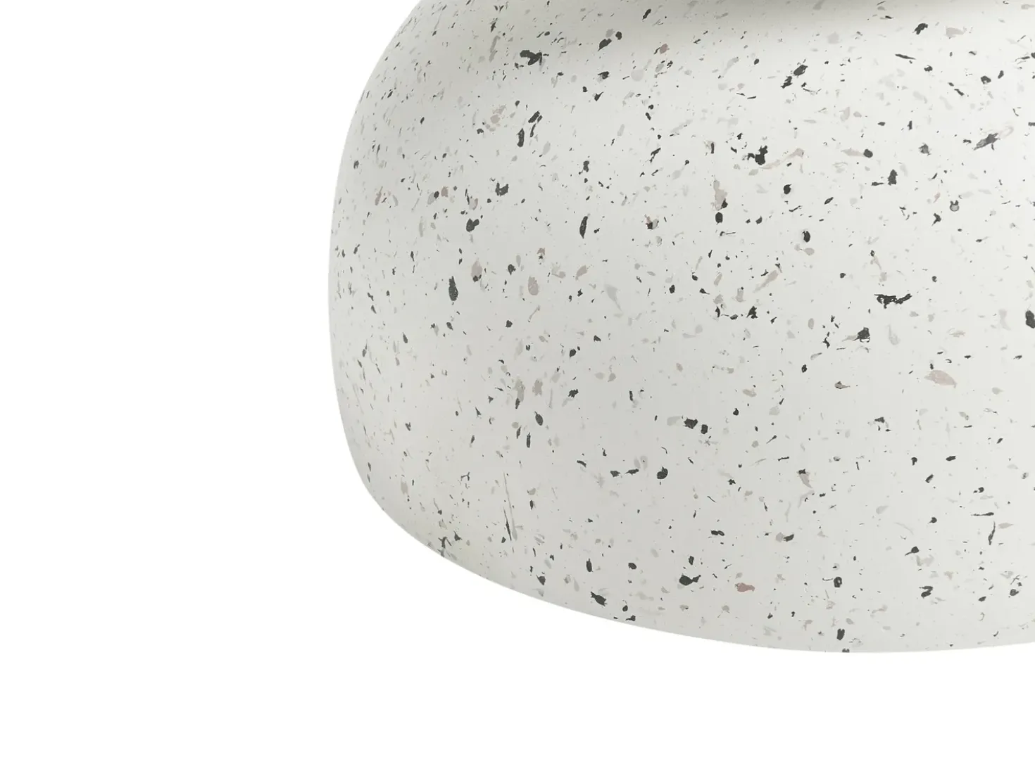 Tavolino FALIRO 37 cm 37 cm Effetto terrazzo Terrazzo Bianco