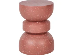 Tavolino FALIRO 37 cm 37 cm Terrazzo Rosso