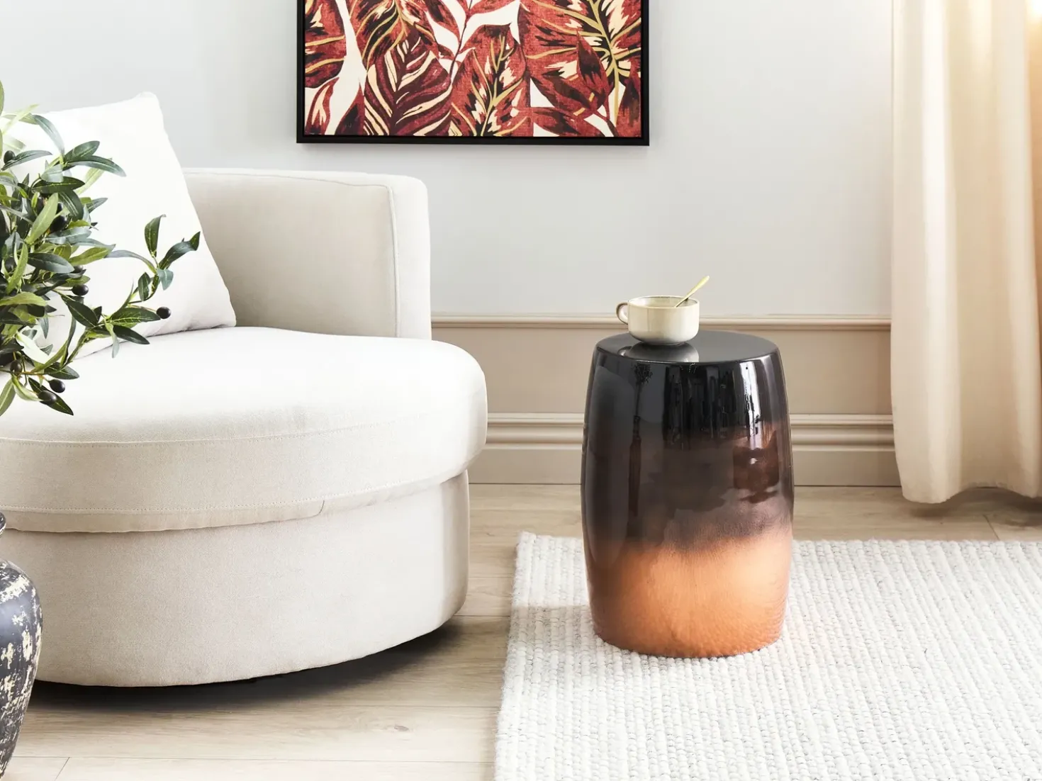 Tavolino FRAGUITA Metallo Nero