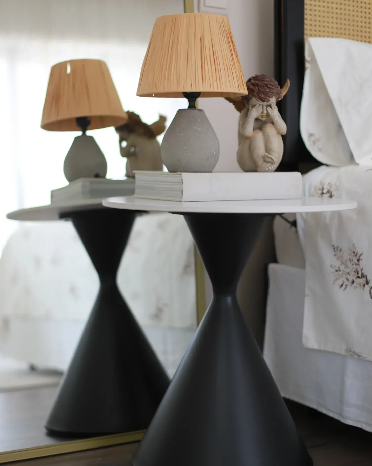 Tavolino HAIWEE Ceramica Nero/Bianco