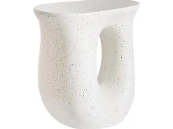 Tavolino IDRO 42 cm 28 cm Effetto terrazzo Terrazzo Bianco