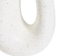 Tavolino IDRO 42 cm 28 cm Effetto terrazzo Terrazzo Bianco