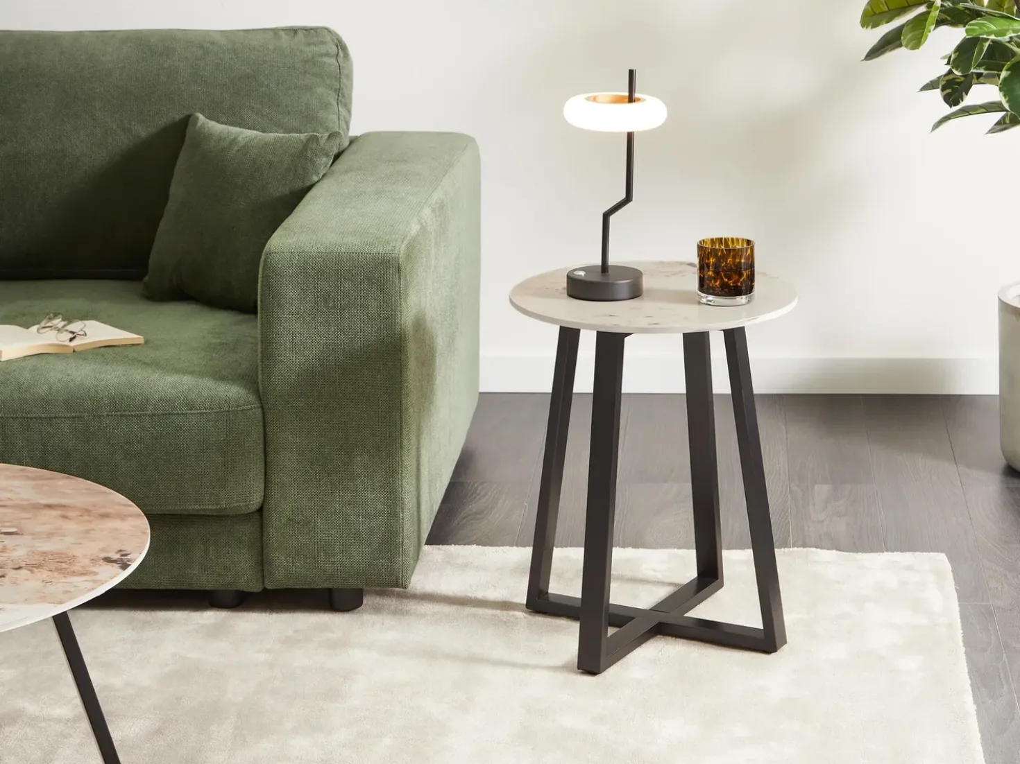 Tavolino IVINS Ceramica Nero