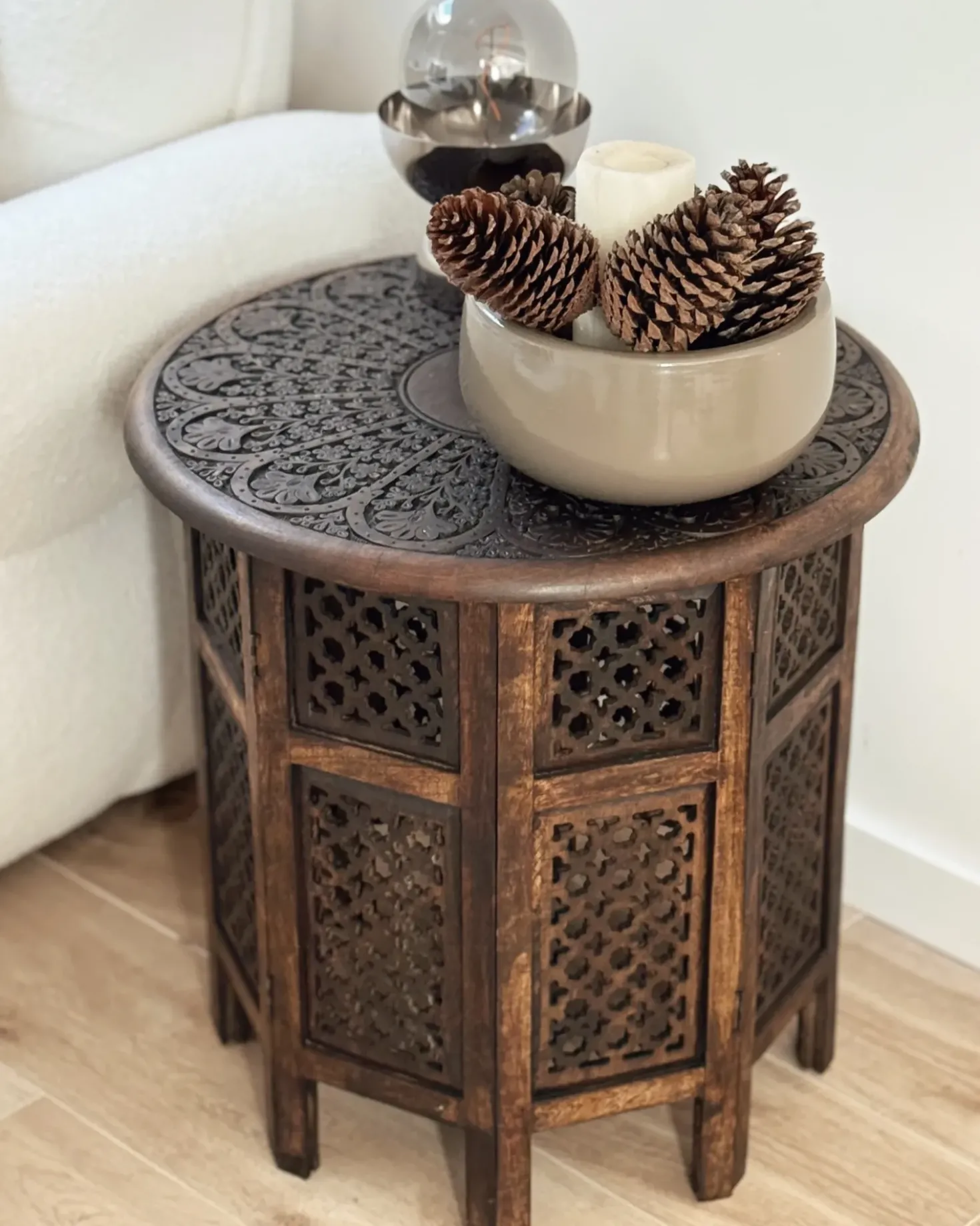 Tavolino KUMALI Legno di mango Marrone