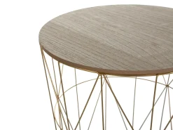 Tavolino LANARK Oro con contenitore