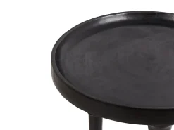 Tavolino LEETON Legno di mango Nero