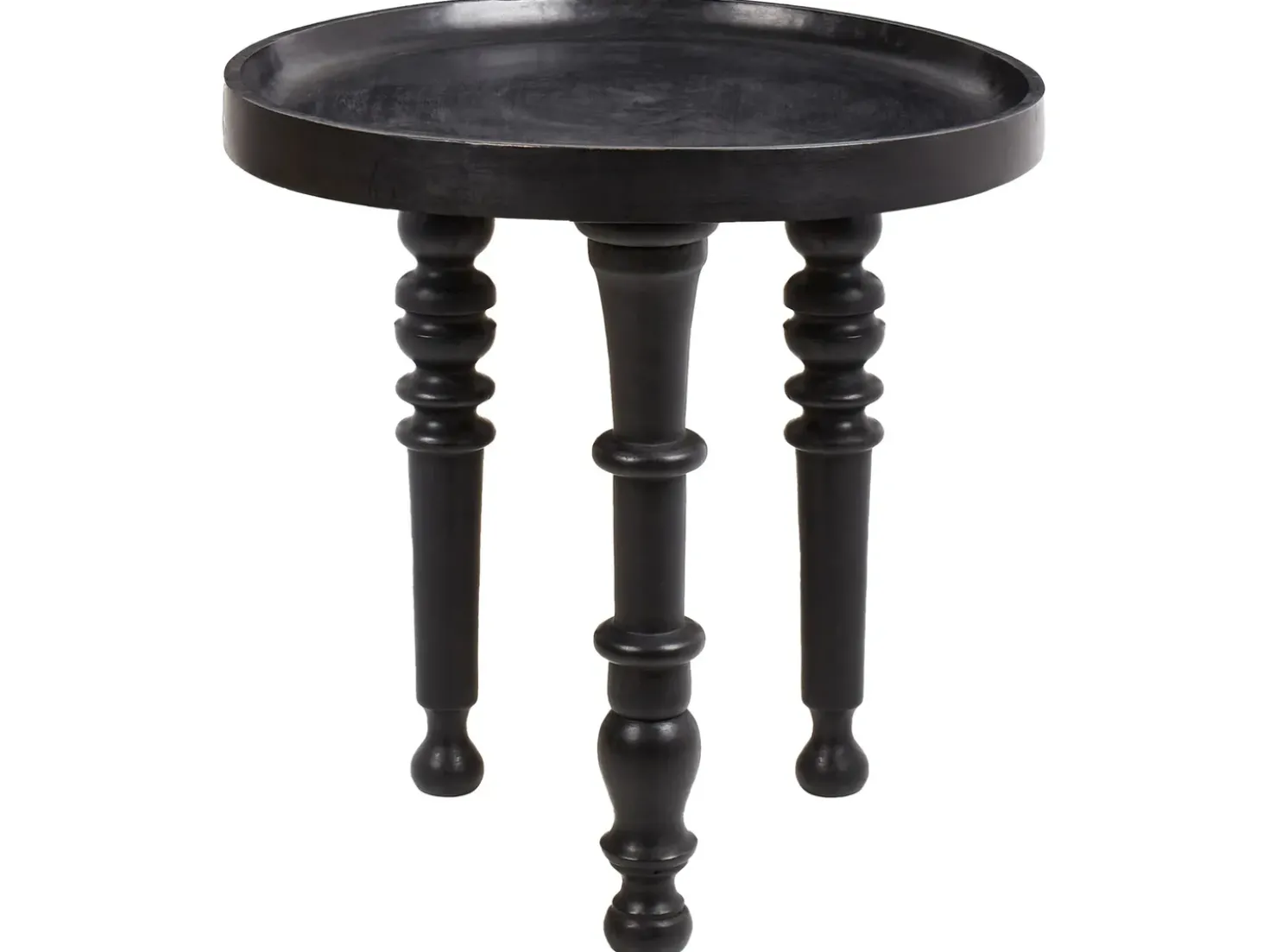 Tavolino LEETON Legno di mango Nero
