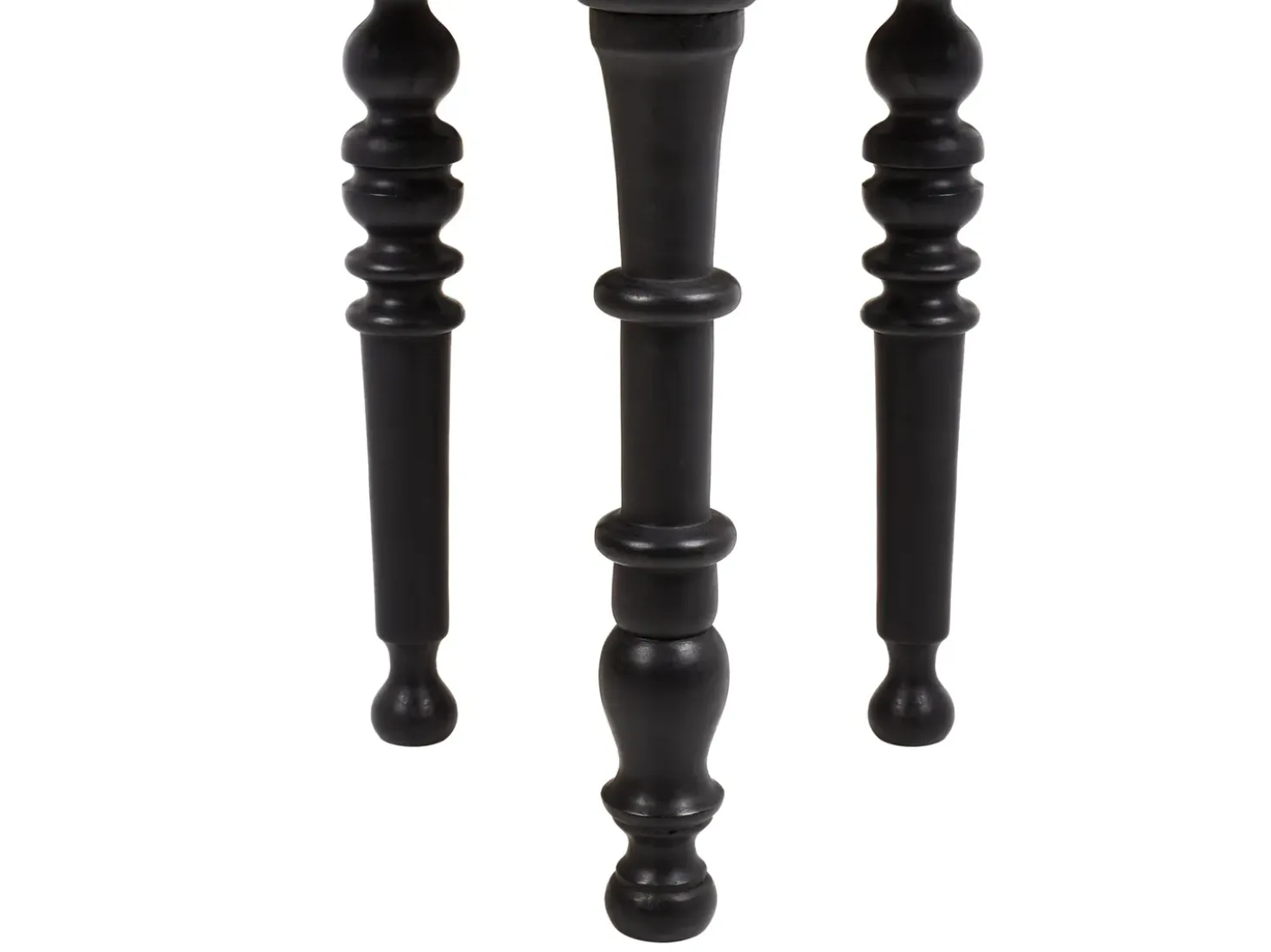 Tavolino LEETON Legno di mango Nero
