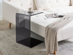 Tavolino LOURDES Vetro temperato Nero
