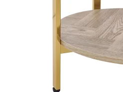 Tavolino LOVELL Vetro temperato Oro