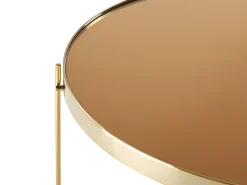 Tavolino LUCEA Vetro temperato Oro