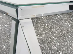 Tavolino LUXEY Vetro Argento specchiato