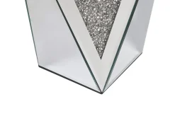 Tavolino LUXEY Vetro Argento specchiato