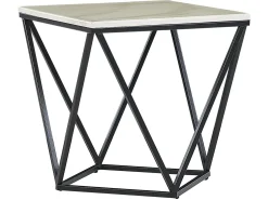 Tavolino MALIBU Marmo/Nero