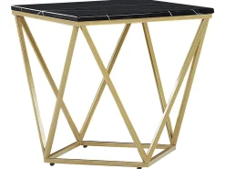 Tavolino MALIBU Nero/Oro