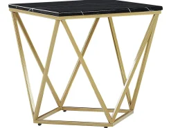 Tavolino MALIBU Nero/Oro