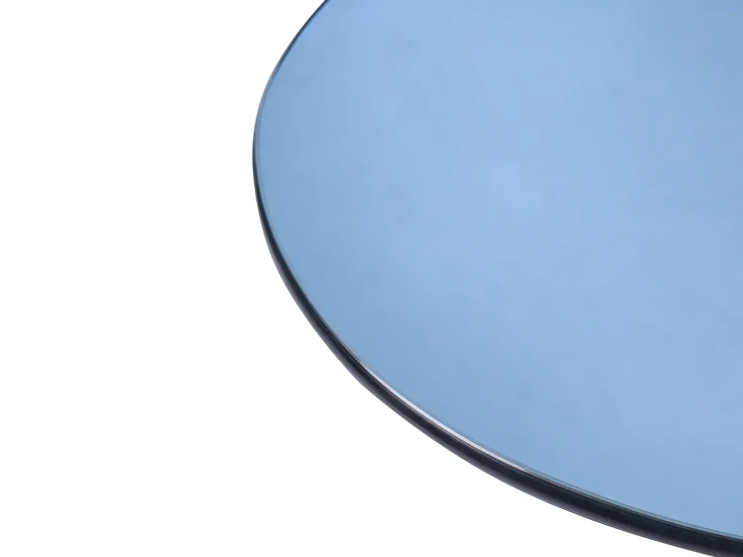 Tavolino MINTO Vetro temperato Blu con ruote