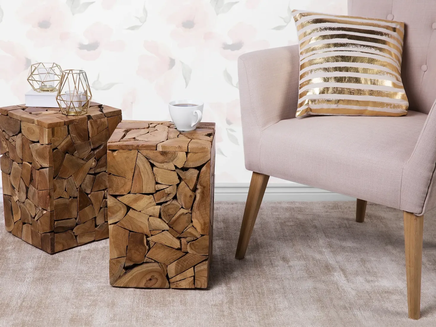 Tavolino NELSON Legno di teak Marrone