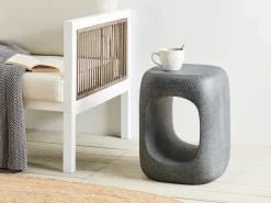 Tavolino PELMO 33 cm 33 cm Effetto marmo Grigio