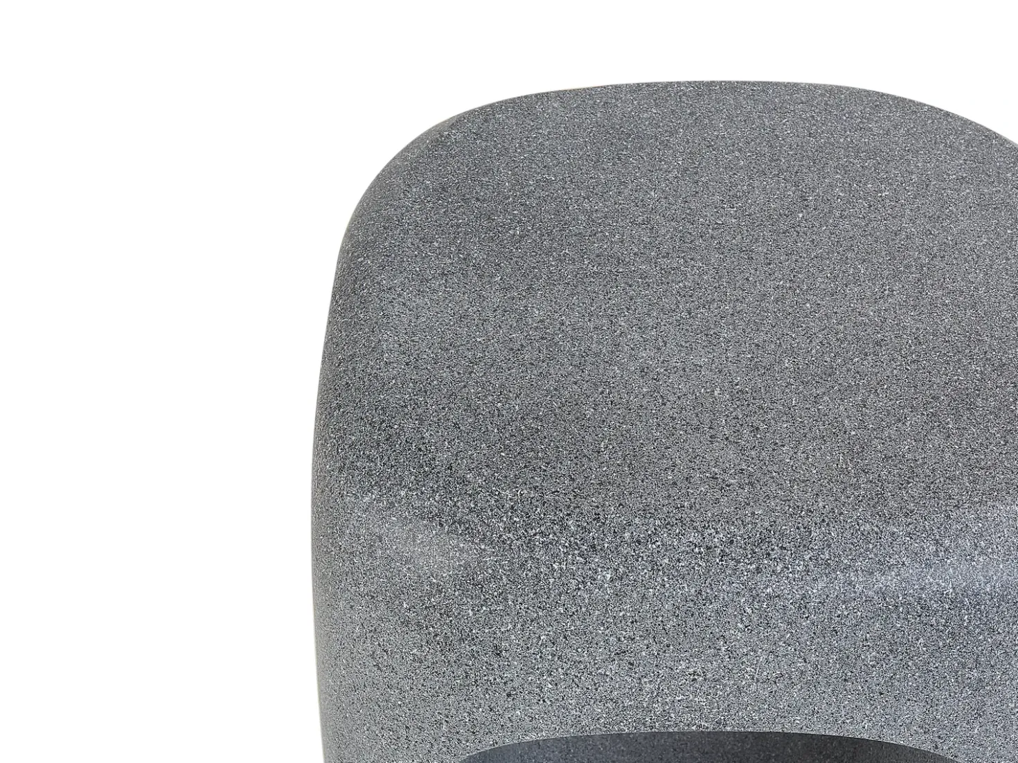 Tavolino PELMO 33 cm 33 cm Effetto marmo Grigio