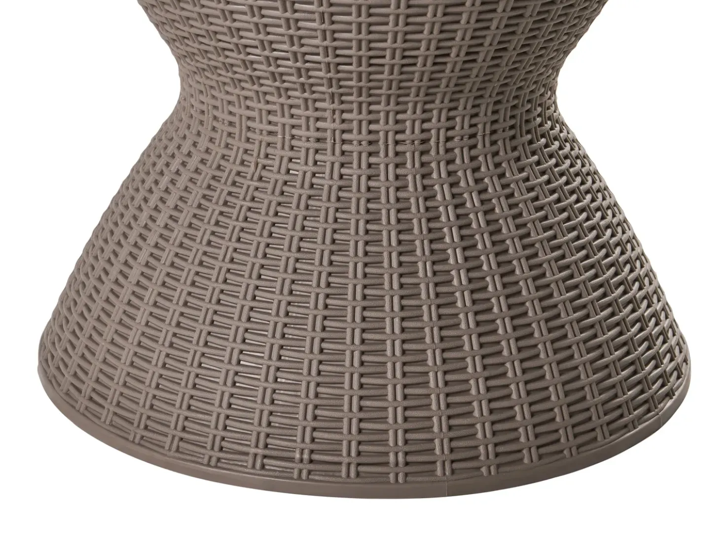 Tavolino portaghiaccio AISA 49 cm 49 cm Simil legno Marrone