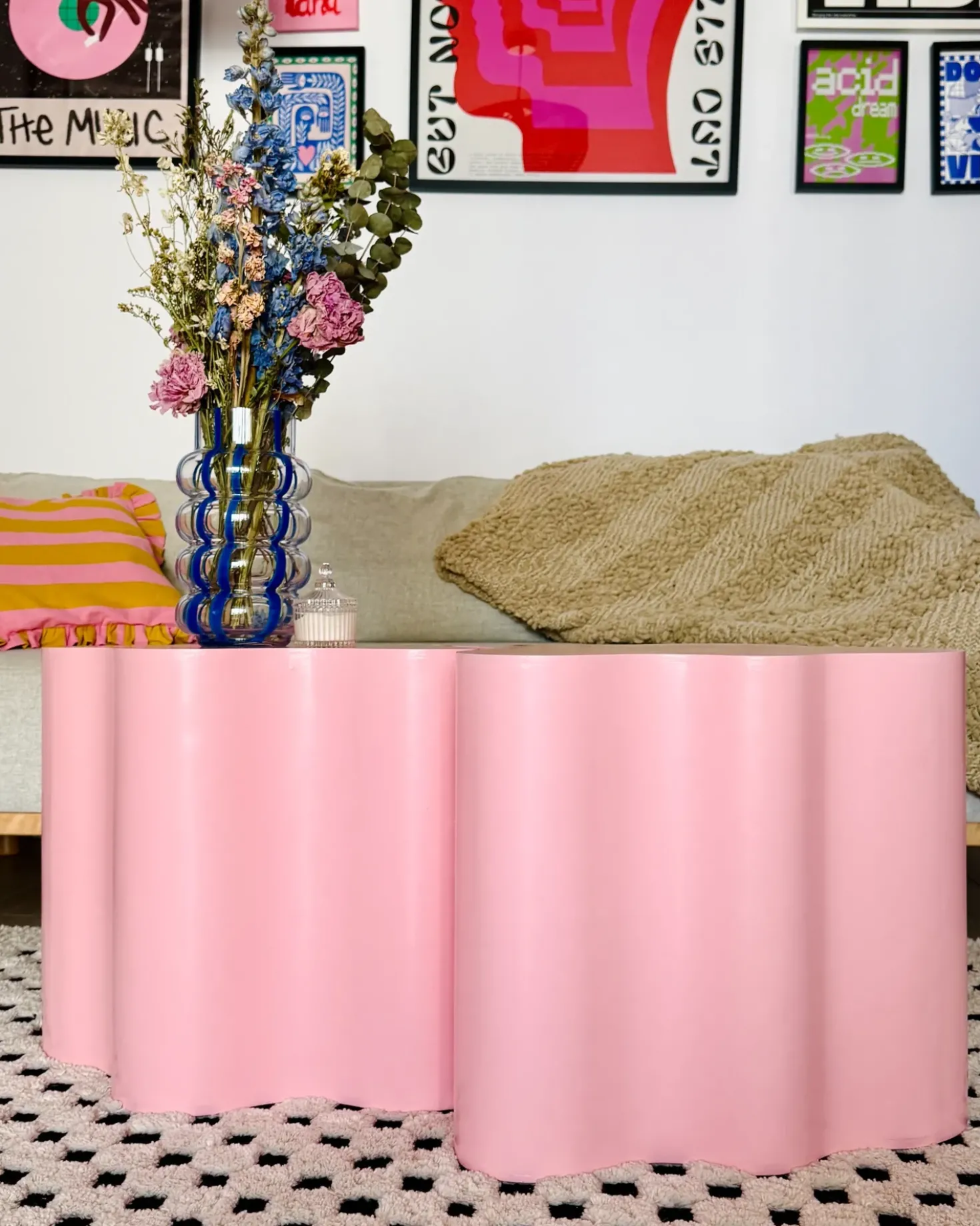 Tavolino SAKAMI Rosa pastello