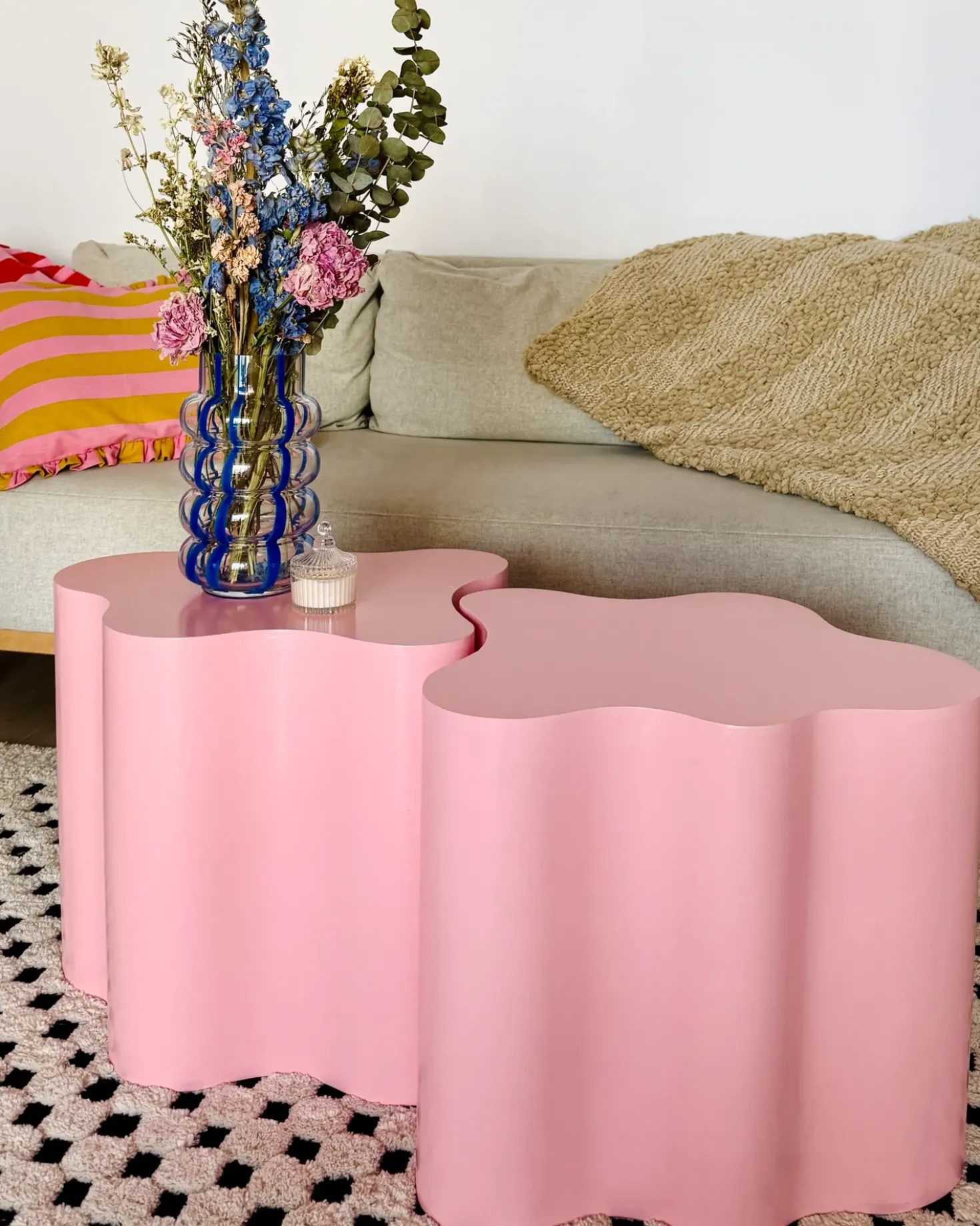Tavolino SAKAMI Rosa pastello