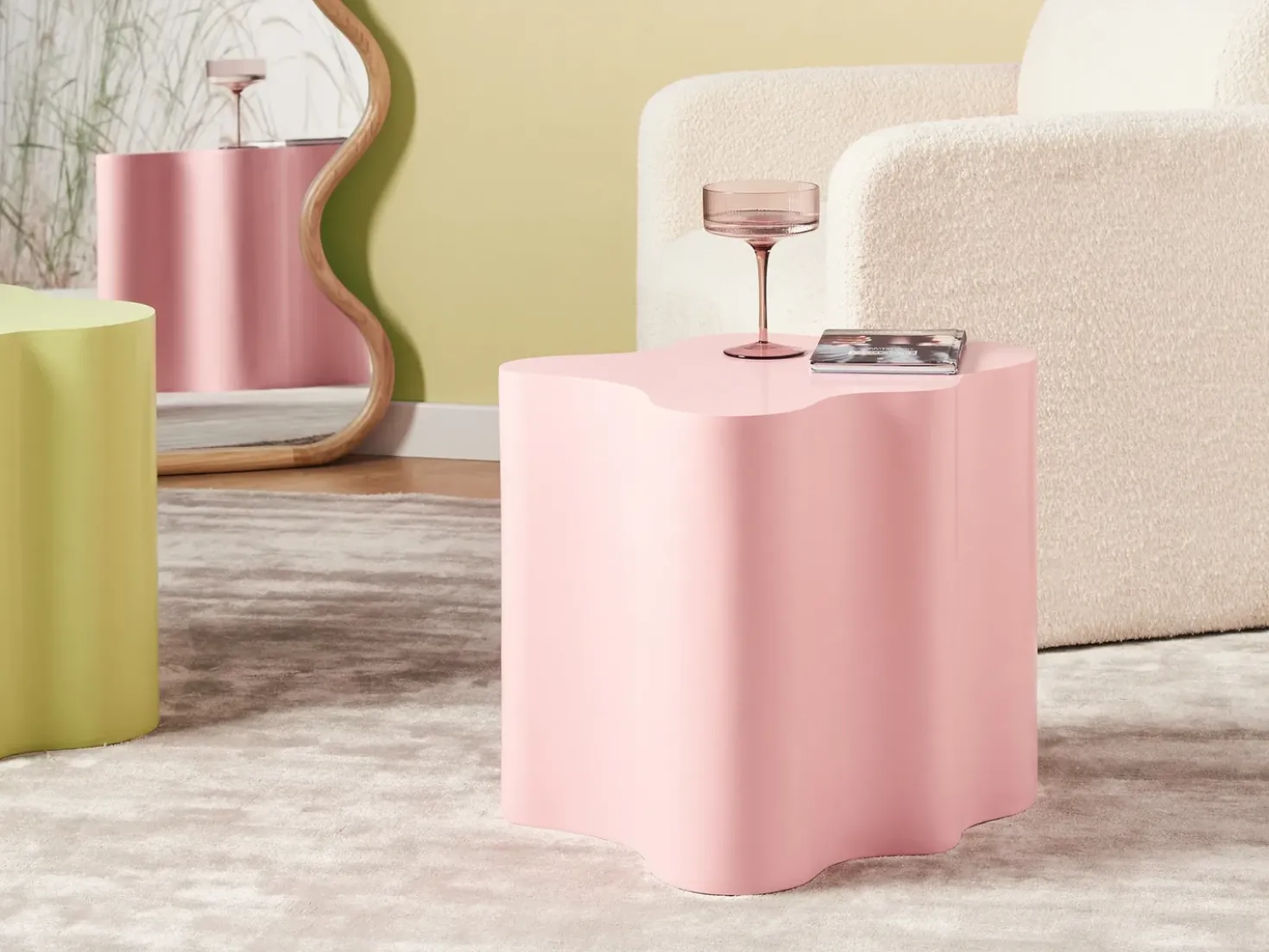 Tavolino SAKAMI Rosa pastello