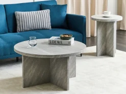 Tavolino STANTON Grigio effetto cemento