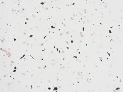 Tavolino TELLARO 32 cm 37 cm Effetto terrazzo Terrazzo Bianco