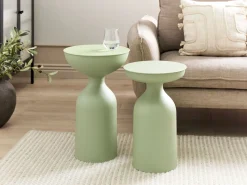Tavolino TENJO Metallo Verde chiaro